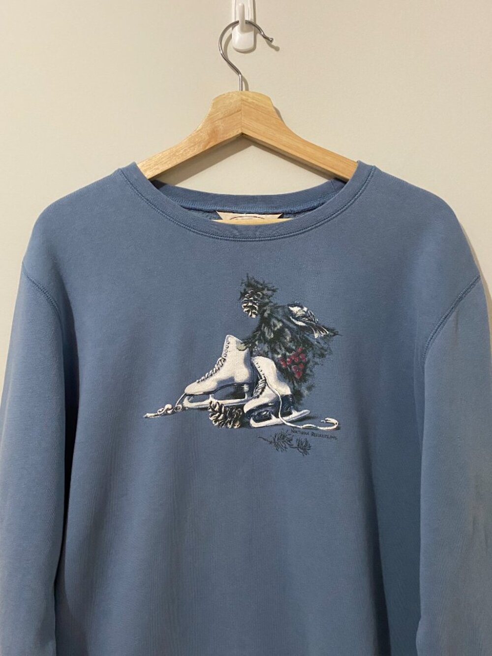 Vintage 90s Northern Reflections Crew Sweatshirt Cottagecore Winter Christmas - Picture 2 of 12